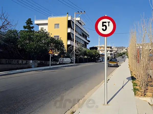 Εικόνα που συνοδεύει την ερώτηση: Σε ποια οχήματα απαγορεύεται η είσοδος: